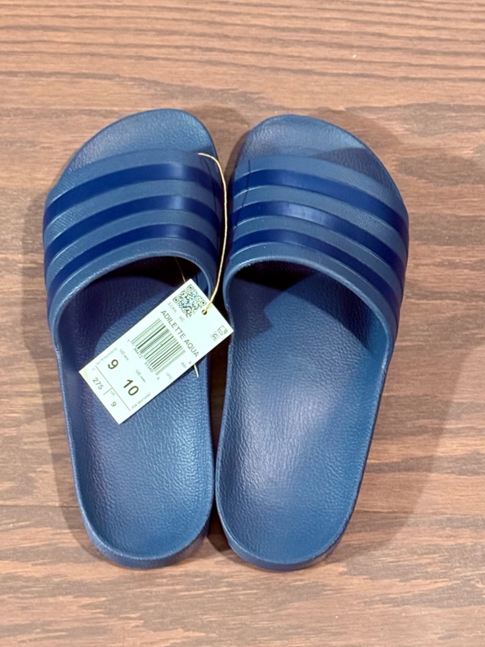 Adidas Adilette Aqua Slides Navy Blue NWT Men’s 9 / Women’s 10